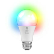 GE LED+ Color Lamp LED Light Bulbs,General Purpose, A19 Bulbs, 9.5 Watts (2 Pack)