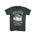 thumbnail image 1 of Tootsie Roll Mr. Owl How Many Licks Does It Take Black Heather Adult T-Shirt Tee, 1 of 2