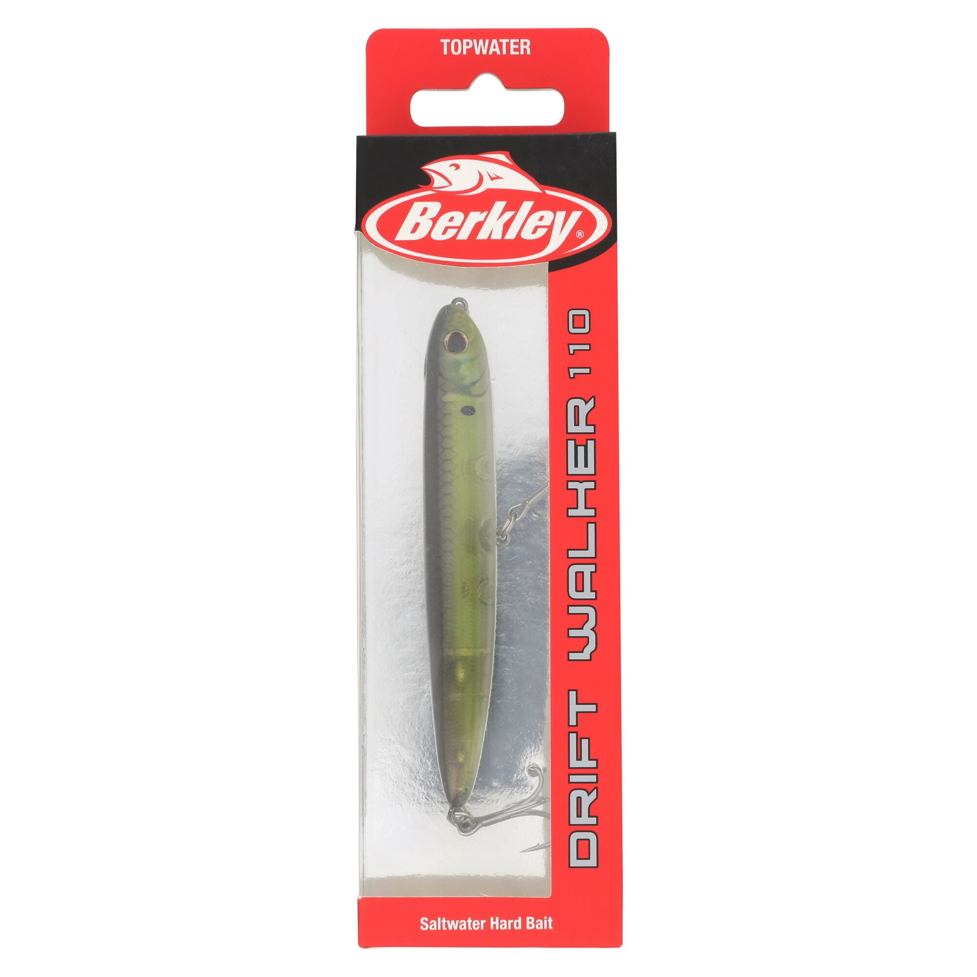 Berkley Drift Walker Saltwater, 4.3 in, Topwater Baits, HD Pilchard (1 Count)