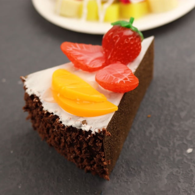 JINGT Artificial Fruit Cakes Dessert Fake Food Bread Simulation Cake Wedding Decortion Dining Courtyard Desktop Cake Model Decoration B