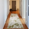 thumbnail image 1 of Paisley Decorative Rug, Oriental Motifs with Swirled Branch and Flower Pattern Bohemian Illustration, Quality Carpet for Bedroom Dorm and Living Room, 6 Sizes, Dark Khaki, by Ambesonne, 1 of 2