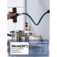 thumbnail image 2 of Grifo de Cocina en Cascada con Rociador de 4 Modos, Llaves Mezcladora de Acero Inoxidable, Giratorio 360° y Extraíble, Grifos Cocina Llave Tarja Cocina para Fregaderos y Lavabos de Baño, 2 of 7