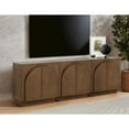 thumbnail image 5 of Best Master Furniture Questa Scandinavian Mid-Century 2-Door Cabinet with Arch Handles, Brown, 5 of 7