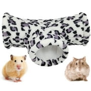 Bangcool Hamster Tunnel Bed Warm Plush Soft Hamster Tube Toy 3-Way Small Animal Tunnel