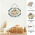 thumbnail image 2 of Little Dude Den Decor Sign Natural Wood Hanging Plaque Rustic Farmhouse Wall Decor Word Room Decor for Home Bedroom Decor Wall 9-3/5“×7” DIY, 2 of 7