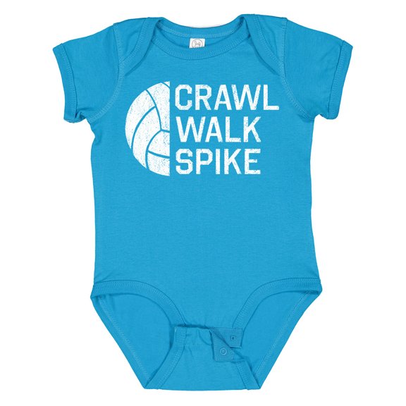 Inktastic Crawl Walk Spike Boys or Girls Baby Bodysuit