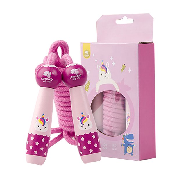 Bangcool Kids Jump Rope Lovely Cartoon Adjustable Wood Handle Skipping Rope Exercise Rope