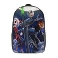 thumbnail image 1 of The Nightmare Before Christmas School Backpack Shoulder Bag 17 Inch Casual Daypack Student Bookbag Lightweight Laptop Backpacks, 1 of 3