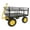 Yellow, variant on Jopath Heavy Duty Steel Dump Cart Trailer, Tow Behind Hauling & Dumping Wagon For Atv, Lawn Tractor And Garden 600lbs With 16" Tires 17 Cu.Ft.