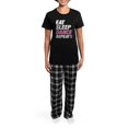 thumbnail image 4 of CafePress - Eat Sleep Dance Repeat Women's Dark Pajamas - Women's Short Sleeve Print T-Shirt and Pants Dark Cotton Pajama Set, 4 of 7