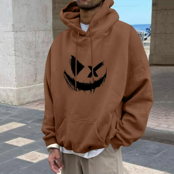 Sudadera con capucha para mujer, estampada, cuello redondo, manga larga, sudadera con capucha, camiseta, blusa, blusa de poliéster para hombre