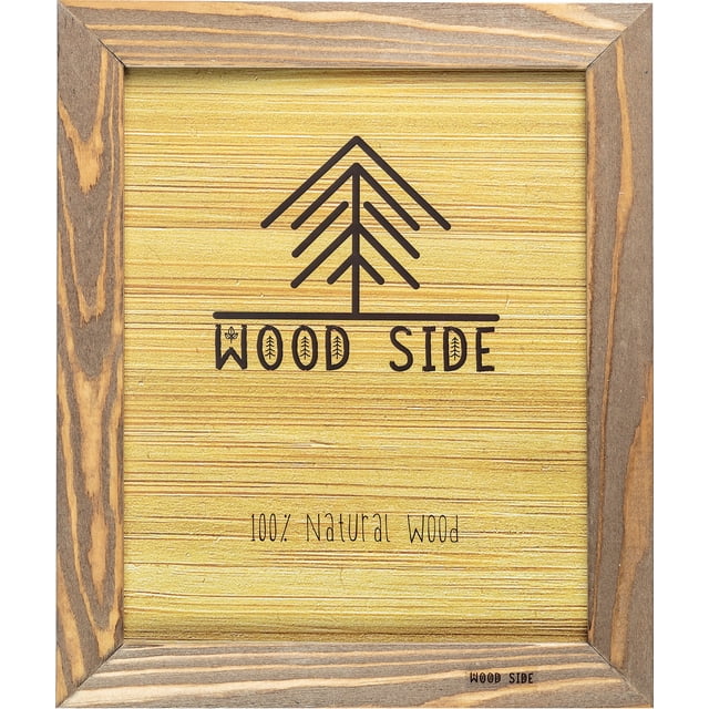 Rustic Wooden Picture Frames - 100% Natural Solid Eco Wood for Wall Mounting/ Tabletop Photo Frame - Pack of 2/ Pack of 1