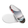 thumbnail image 3 of Kdxio 3d Lighthouse in the Surf Women's Men's Slippers Plush Slip-On House Slipper for Winter Indoor Soft Cushion Non-slip Fluffy Slides Slippers-8, 3 of 7