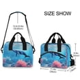 thumbnail image 4 of joogoo A Whale under Sea Insulated Lunch Bags Reusable Cooler Box with Shoulder Strap, 4 of 6