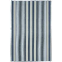 Garland Rug Cape Cod Polypropylene Sky Blue Indoor Area Rug, 6' x 8'
