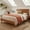 Walnut, variant on Christopher Knight Home Mid-Century Modern Solid Bamboo Wood Platform Bed, Queen Size, Chocolate