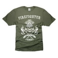 thumbnail image 4 of Mens Firefighter T-shirt Firefighter SKull Logo Shirt Firefighting Gifts Firefighter T-Shirts, 4 of 6