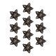 thumbnail image 1 of 10 colgantes de estrella de Navidad con pentagrama reutilizable para decoración colgante café, 1 of 9
