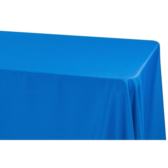 1 Pc, Economy Polyester Tablecloth 90"X132" Oblong Rectangular - Royal Blue For Occasional Use, One-Time Events, Or Casual Affairs