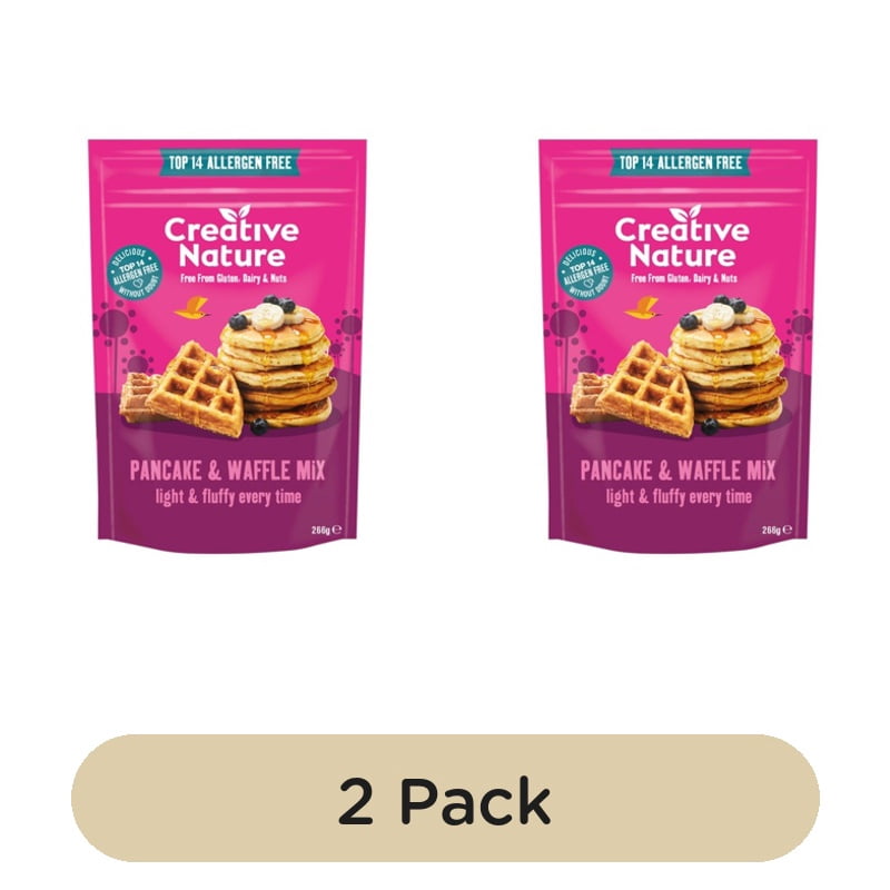 Creative Nature Pancake and Waffle Mix 266g, British Import (Pack of 2)