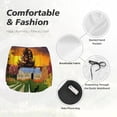 thumbnail image 6 of Xecao's Fall Village Scenery for a double-layer running short for women, perfect for gym, tennis, and more, featuring a convenient pocket., 6 of 9
