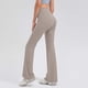 thumbnail image 4 of Pincandy Women's Solid Color High Waist Elastic Waist Yoga Pants, Flared Hem, Casual & Fitness Activities, 4 of 5