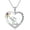 February, variant on Elephant Necklace for Women Sterling Silver Birthstone Heart Necklace Cute Animal Jewelry Gift for Women Mom Wife Daughter