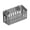 Rectangle, variant on Triangle Sink Sponge Holder,ABS Clear Suction Cup Sink Caddy Organizer for Kitchen Countertop Sponge, Soap, Dish Brush, Scrubber, Sinks Caddy, 6.5*4.9*3in, Grey