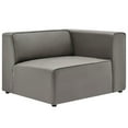 thumbnail image 4 of Sectional Sofa Set, Faux Vegan Leather, Grey Gray, Modern Contemporary Urban Design, Living Lounge Room Hotel Lobby Hospitality, 4 of 14