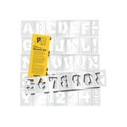 Playstar - Craft stencil set - letters A-Z, figures 0-9
