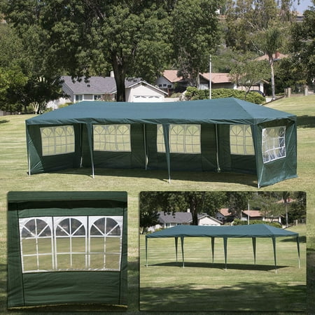 10 Canopy Side Wall - Belleze© 10'x30' Canopy Party Wedding Outdoor HD Tent Gazebo w/ (5) Removable Wall, Green