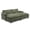 Green, variant on Zimtown 90" Sofa Bed Couch with Pillow Arms and Double Layer Cushions, Corduroy Loveseat Sofa with Removable Ottoman for Living Room, Green