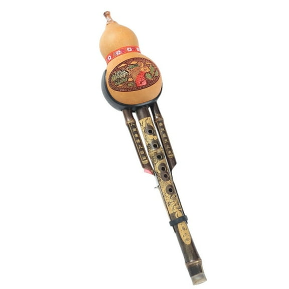 Hulusi flute, Chinese handmade musical instrument for the gourd flute, ethnic national wind instrument for beginners, students, music lovers