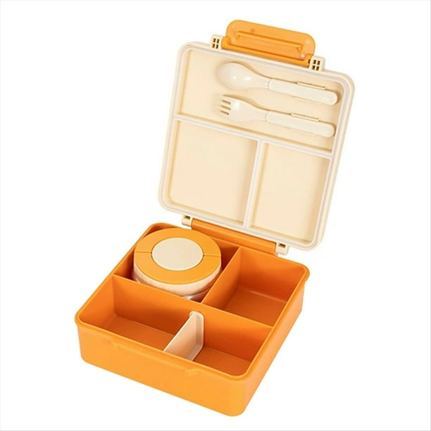 Lonchera Bento para Niños, A Prueba de Fugas, Recipiente para Comida Caliente con Aislamiento Térmico.