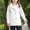 thumbnail image 2 of zuwimk lightweight Jacket for Girls Kids Toddler Girls' Print Water-resistant Jacket(6-7 Years,White), 2 of 7