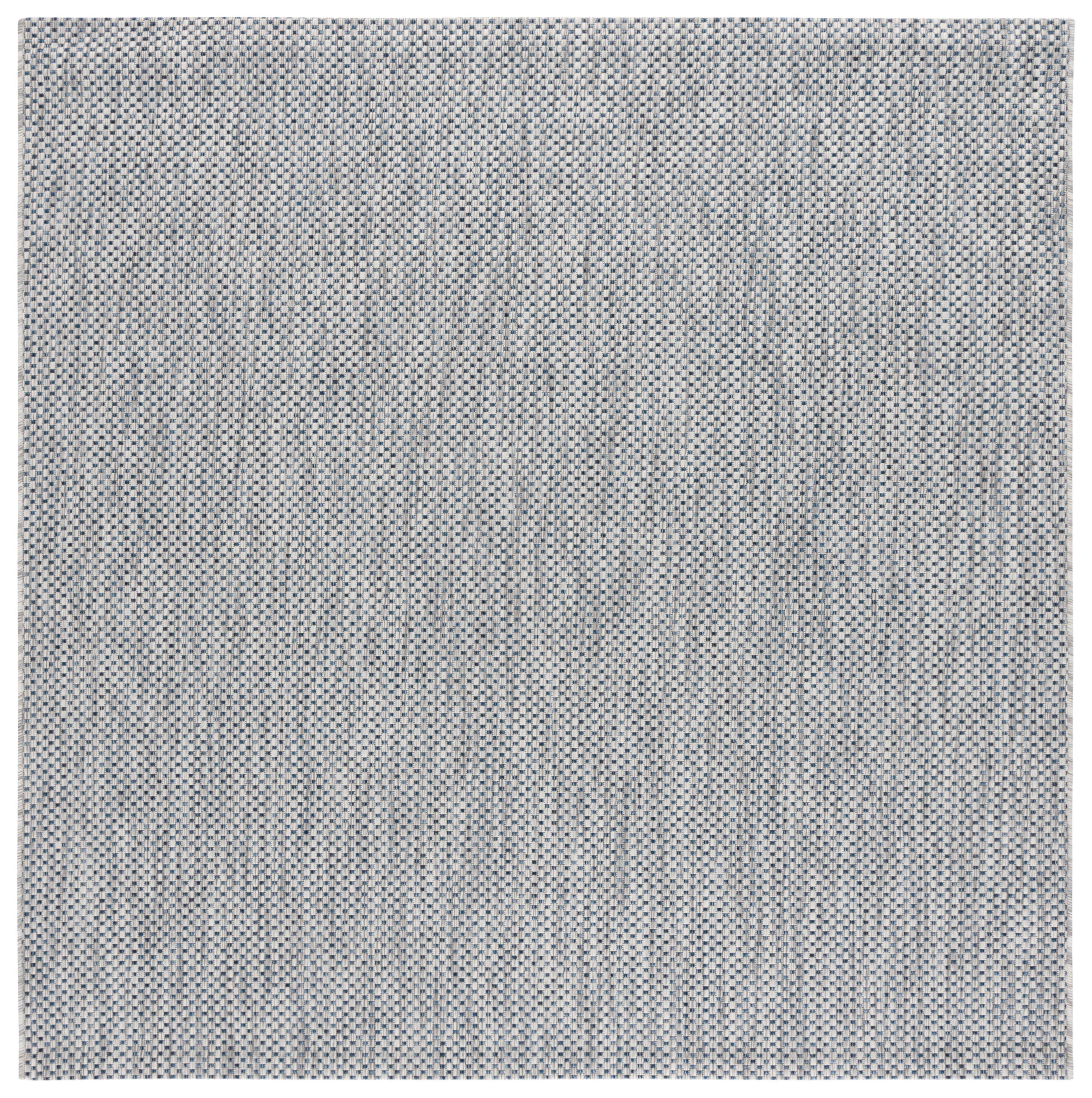 Safavieh Courtyard Finnian Solid Indoor/Outdoor Area Rug, Gray/Navy, 10' x 10' Square