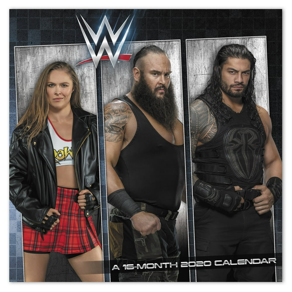 official-wwe-authentic-superstars-2020-wall-calendar-walmart-walmart