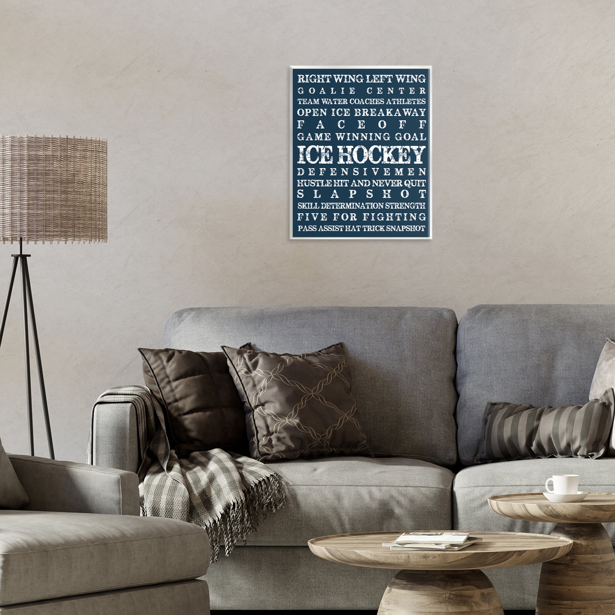 Stupell Industries Ice Hockey Expressions Wall Plaque Art, design by Melody Hogan