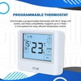 thumbnail image 4 of ACiQ 5 Ton 13.4 SEER2 Packaged Heat Pump Unit with 20kW Back-up Heat Kit & Thermostat - R32 Horizontal | 60000 BTU AC/Heating System, 4 of 9