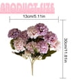 thumbnail image 3 of Artificial Hydrangea Flowers Wedding Bouquet Peony Decor Plastic Flower Arrangements Table Centerpieces Cream, 3 of 8