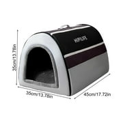 Indoor Dog House Cave durable Soft Cozy Warm House Nest With Fluffy Mat Foldable Detachable Dog House Pet Winter Supplies
