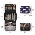 thumbnail image 3 of Portable Travel Toiletry Bag Roll up Makeup Bag Spacious Hanging Hook Makeup Bag for Travel Gym Camping Cute Halloween Ghost, 3 of 9