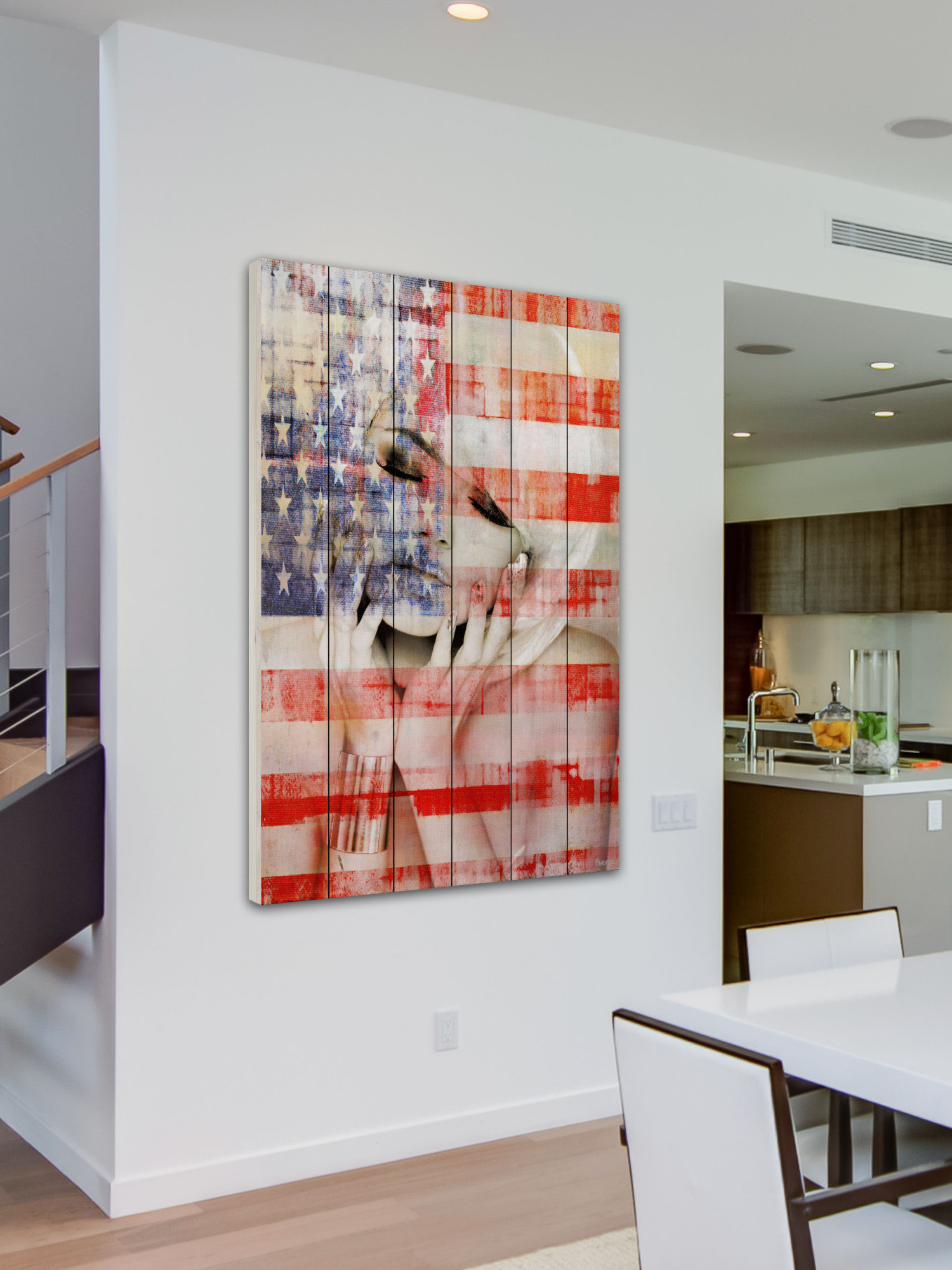 Parvez Taj State Dreams Art Print on White Pine Wood