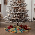 thumbnail image 6 of Balery Skull And Flowers Printed Christmas Tree Skirt , Merry Christmas Party Christmas Tree Decoration,Adjustable Tree Skirt-30", 6 of 8