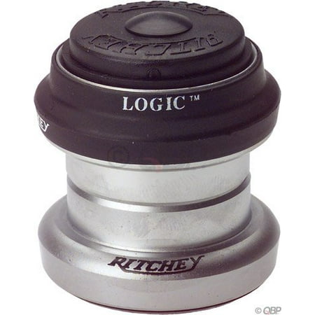 Ritchey Logic 1 Threadless Headset: EC30/25.4 EC30/26 Black/Silver