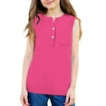 thumbnail image 2 of Antinious Toddler Girls Summer Lightweight Sleeveless Button Casual Camisoles Tank Top, 2 of 5