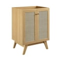 thumbnail image 5 of Modway Soma 24" Modern Wood Bathroom Vanity with Adjustable Shelf in Oak/Black, 5 of 10