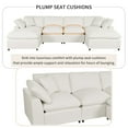 thumbnail image 5 of EUROCO 134.4" Longer Sectional Sofa U-Shape sofa couch with 6-Seat, 2 Large Chaise, Removable Cushions and Removable Ottomans for Living Room,Apartment, Beige, 5 of 8