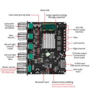 HiFi Bluetooth 5.0 Digital Amplifier Audio Board TDA7498 Power Class D Amplifier DC 5-26V 50W+50W+100W Parts