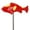 Red, variant on Gustave Resin Koi Fish Decor Garden Fish Sculptures Statues with Stake for Outdoor Pond Yard Lawn Home Decoration